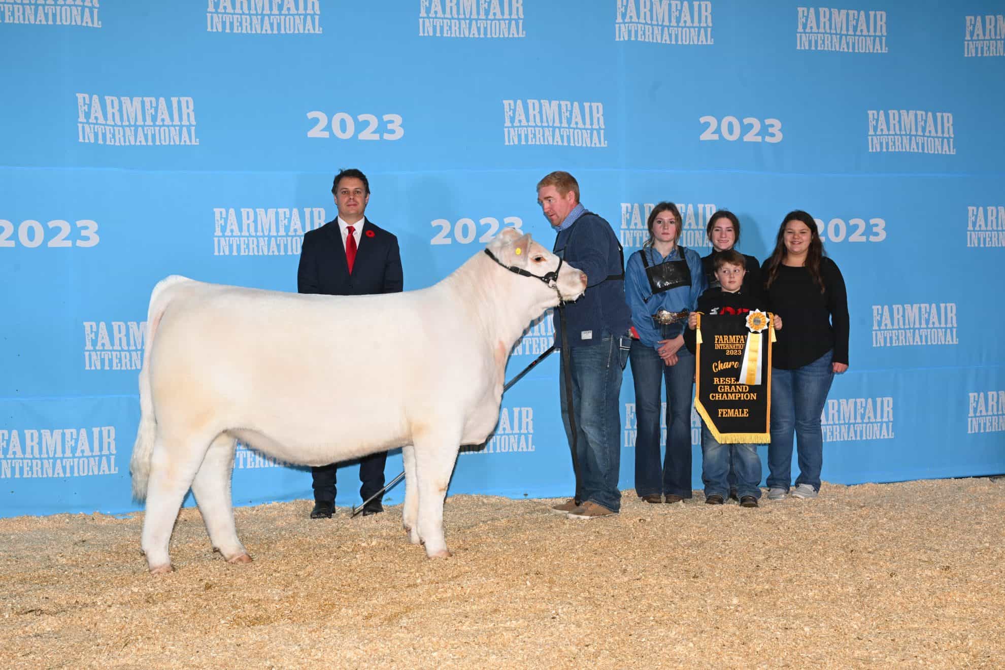 Prairie Cove Charolais Win Farmfair Charolais Banner